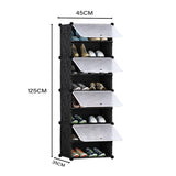 SOGA 8 Tier Shoe Rack Organizer Sneaker Footwear Storage Stackable Stand Cabinet Portable Wardrobe SHOEBOX108