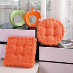 SOGA 4X Orange Square Cushion Soft Leaning Plush Backrest Throw Seat Pillow Home Office Decor SQUARECU86X4