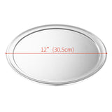 SOGA 2X 12-inch Round Aluminum Steel Pizza Tray Home Oven Baking Plate Pan PIZZA11607X2