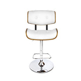 Artiss 2x Bar Stools Gas Lift Leather White BA-TW-8045-WHX2