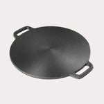 SOGA 2X Cast Iron Induction Crepes Pan Baking Cookie Pancake Pizza Bakeware CREPEPAN34CMX2