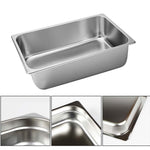 SOGA 12X Gastronorm GN Pan Full Size 1/1 GN Pan 20cm Deep Stainless Steel Tray With Lid GP5406WLIDX12