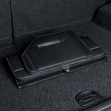 SOGA 2X Leather Car Boot Collapsible Foldable Trunk Cargo Organizer Portable Storage Box With Lock STORAGEBLKV20MEDX2