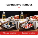 2X 36CM Portable Stainless Steel Outdoor Chafing Dish BBQ Fish Stove Grill Plate CHAFINGDISHFISH36CMX2