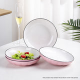 SOGA Pink Japanese Style Ceramic Dinnerware Crockery Soup Bowl Plate Server Kitchen Home Decor Set BOWLG113