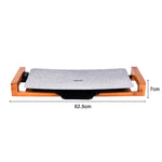 SOGA Electric Ceramic BBQ Grill Non-stick Surface Hot Plate for Indoor & Outdoor Stone ELECTRICGRILLPLATECERAMICSTONE