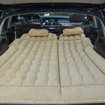 SOGA Beige Inflatable Car Boot Mattress Portable Camping Air Bed Travel Sleeping Essentials CARMAT015