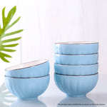SOGA Blue Japanese Style Ceramic Dinnerware Crockery Soup Bowl Plate Server Kitchen Home Decor Set BOWLG308