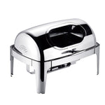 SOGA 2X 6.5L Stainless Steel Double Soup Tureen Bowl Station Roll Top Buffet Chafing Dish Catering CHAFINGDISHV4A2X2