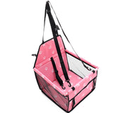 SOGA 2X Waterproof Pet Booster Car Seat Breathable Mesh Safety Travel Portable Dog Carrier Bag Pink CARPETBAG013PNKX2