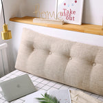 SOGA 4X 180cm Beige Triangular Wedge Bed Pillow Headboard Backrest Bedside Tatami Cushion Home Decor PILLOWFAB180BEIGEX4