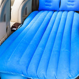 SOGA 2X Blue Stripe Inflatable Car Mattress Portable Camping Rest Air Bed Travel Compact Sleeping CARMAT004X2