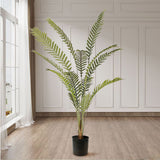 SOGA 240cm Artificial Green Rogue Hares Foot Fern Tree Fake Tropical Indoor Plant Home Office Decor APLANTCH24013