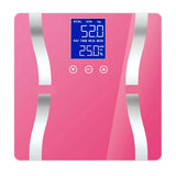 SOGA 2X Glass LCD Digital Body Fat Scale Bathroom Electronic Gym Water Weighing Scales Blue BODYFATSCALEBLUEX2