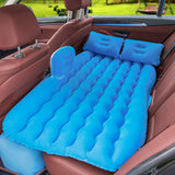 SOGA 2X Blue Ripple Inflatable Car Mattress Portable Camping Air Bed Travel Sleeping Kit Essentials CARMAT008X2