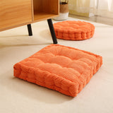 SOGA 2X Orange Square Cushion Soft Leaning Plush Backrest Throw Seat Pillow Home Office Decor SQUARECU86X2