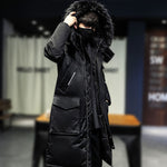 abbee Black XL Winter Fur Hooded Down Jacket Stylish Lightweight Quilted Warm Puffer Coat DJ-886B