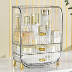 SOGA 2X 3 Tier Transparent Multifunctional Countertop Cosmetic Storage Makeup Perfume Skincare BATHC125X2