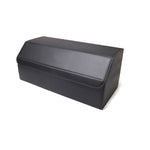 SOGA Leather Car Boot Collapsible Foldable Trunk Cargo Organizer Portable Storage Box Black Large STORAGEBLKLGE