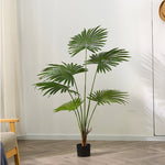 SOGA 4X 120cm Artificial Natural Green Fan Palm Tree Fake Tropical Indoor Plant Home Office Decor APLANTSKS1267X4