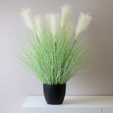 SOGA 2X 110cm Artificial Indoor Potted Reed Bulrush Grass Tree Fake Plant Simulation Decorative APLANTFH6022X2