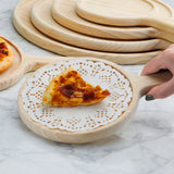 SOGA 2X 12 inch Round Premium Wooden Pine Food Serving Tray Charcuterie Board Paddle Home Decor WODB112X2