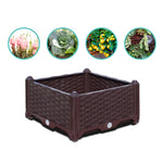 SOGA 40cm Raised Planter Box Vegetable Herb Flower Outdoor Plastic Plants Garden Bed with Legs PLANTBOX1F