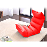 SOGA 2X Foldable Tatami Floor Sofa Bed Meditation Lounge Chair Recliner Lazy Couch Red LOUNGELEATHERREDX2