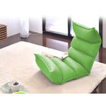 SOGA Foldable Tatami Floor Sofa Bed Meditation Lounge Chair Recliner Lazy Couch Green LOUNGELEATHERGREEN