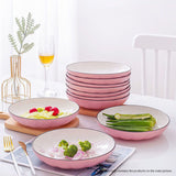 SOGA Pink Japanese Style Ceramic Dinnerware Crockery Soup Bowl Plate Server Kitchen Home Decor Set BOWLG114