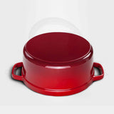 SOGA 2X Cast Iron 26cm Enamel Porcelain Stewpot Casserole Stew Cooking Pot With Lid Orange STEWPOT26CMORANGEX2