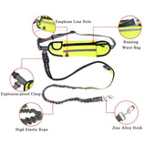 SOGA 2X Yellow Adjustable Hands-Free Pet Leash Bag Dog Lead Walking Running Jogging Pet Essentials PETLEASH009X2