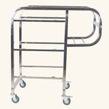 SOGA 3 Tier Food Trolley Food Waste Cart Five Buckets Kitchen Food Utility 80x43x89cm Round FOODCART1212