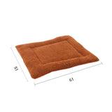 SOGA 2X Yellow Dual-purpose Cushion Nest Cat Dog Bed Warm Plush Kennel Mat Pet Home Travel CARPETBAG03X2