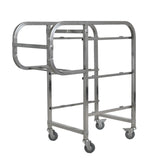 SOGA 2X 3 Tier Food Trolley Food Waste Cart Five Buckets Kitchen Food Utility 82x43x92cm Square FOODCART1213X2