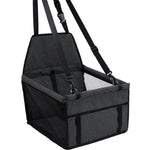 SOGA Waterproof Pet Booster Car Seat Breathable Mesh Safety Travel Portable Dog Carrier Bag Black CARPETBAGBLK