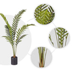 SOGA 4X 150cm Artificial Green Rogue Hares Foot Fern Tree Fake Tropical Indoor Plant Home Office APLANTLGY156QX4