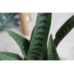 SOGA 95cm Sansevieria Snake Artificial Plants with Black Plastic Planter Greenery, Home Office Decor APLANTFH9510