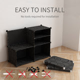 SOGA 8 Tier 2 Column Shoe Rack Organizer Sneaker Footwear Storage Stackable Stand Cabinet Portable SHOEBOX208