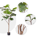 SOGA 2X 180cm Artificial Natural Green Split-Leaf Philodendron Tree Fake Tropical Indoor Plant Home APLANTMBS18026X2