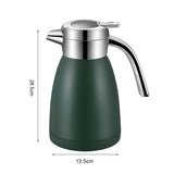 SOGA 2X 2.2L Stainless Steel Kettle Insulated Vacuum Flask Water Coffee Jug Thermal Green WATERJUG22GREX2