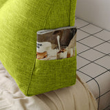 SOGA 120cm Green Triangular Wedge Bed Pillow Headboard Backrest Bedside Tatami Cushion Home Decor PILLOW1112