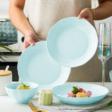 SOGA Light Blue Japanese Style Ceramic Dinnerware Crockery Soup Bowl Plate Server Kitchen Home Decor BOWLG435