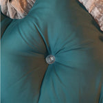 SOGA 150cm Blue-Green Princess Bed Pillow Headboard Backrest Bedside Tatami Sofa Cushion with Ruffle PILLOWSLK150BLUE