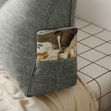 SOGA 150cm Grey Triangular Wedge Bed Pillow Headboard Backrest Bedside Tatami Cushion Home Decor PILLOW2113