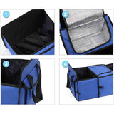 SOGA Car Portable Storage Box Waterproof Oxford Cloth Multifunction Organizer Black CARSTORAGEBOXBLACK