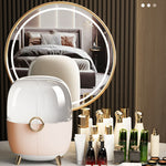 SOGA 2X Pink Transparent Countertop Makeup Organiser Cosmetic Storage Waterproof Dustproof Bathroom BATHF902X2