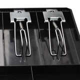 SOGA 4 Bills 8 Coins Cash Tray With Lockable Lid Heavy Duty Spare Cash Tray Black CASHDRAWERWITHLID