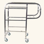 SOGA 2X 3 Tier Food Trolley Food Waste Cart Five Buckets Kitchen Food Utility 80x43x89cm Round FOODCART1212X2