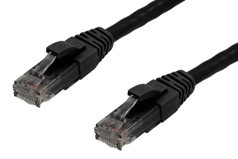0.25m RJ45 CAT6 Ethernet Network Cable | 10 Pack Black 004.002.2001.10PACK